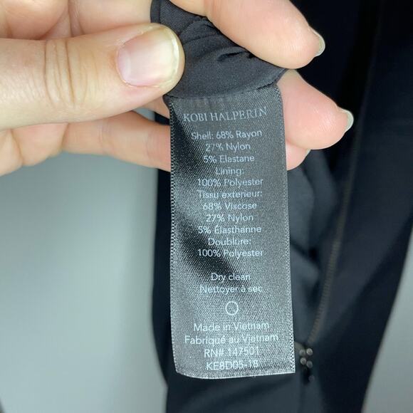 Kobi Halperin Sheath Dress in Black Size 2 - Picture 4 of 5